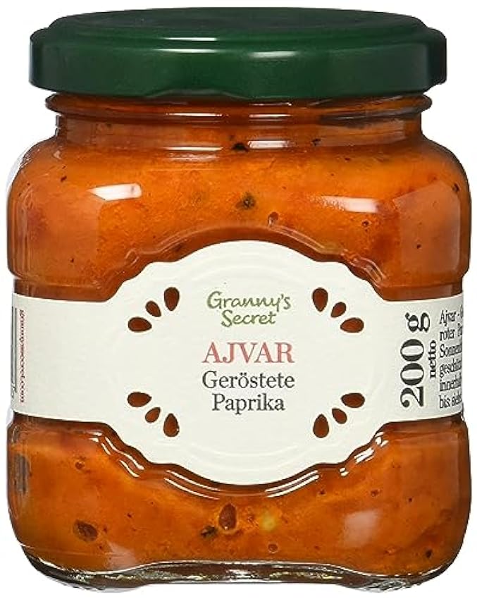 Paprika asada Ajvar de Granny´s Secret - Original de Serbia, paquete de 2 (2 x 200 g) nGC7XJm9