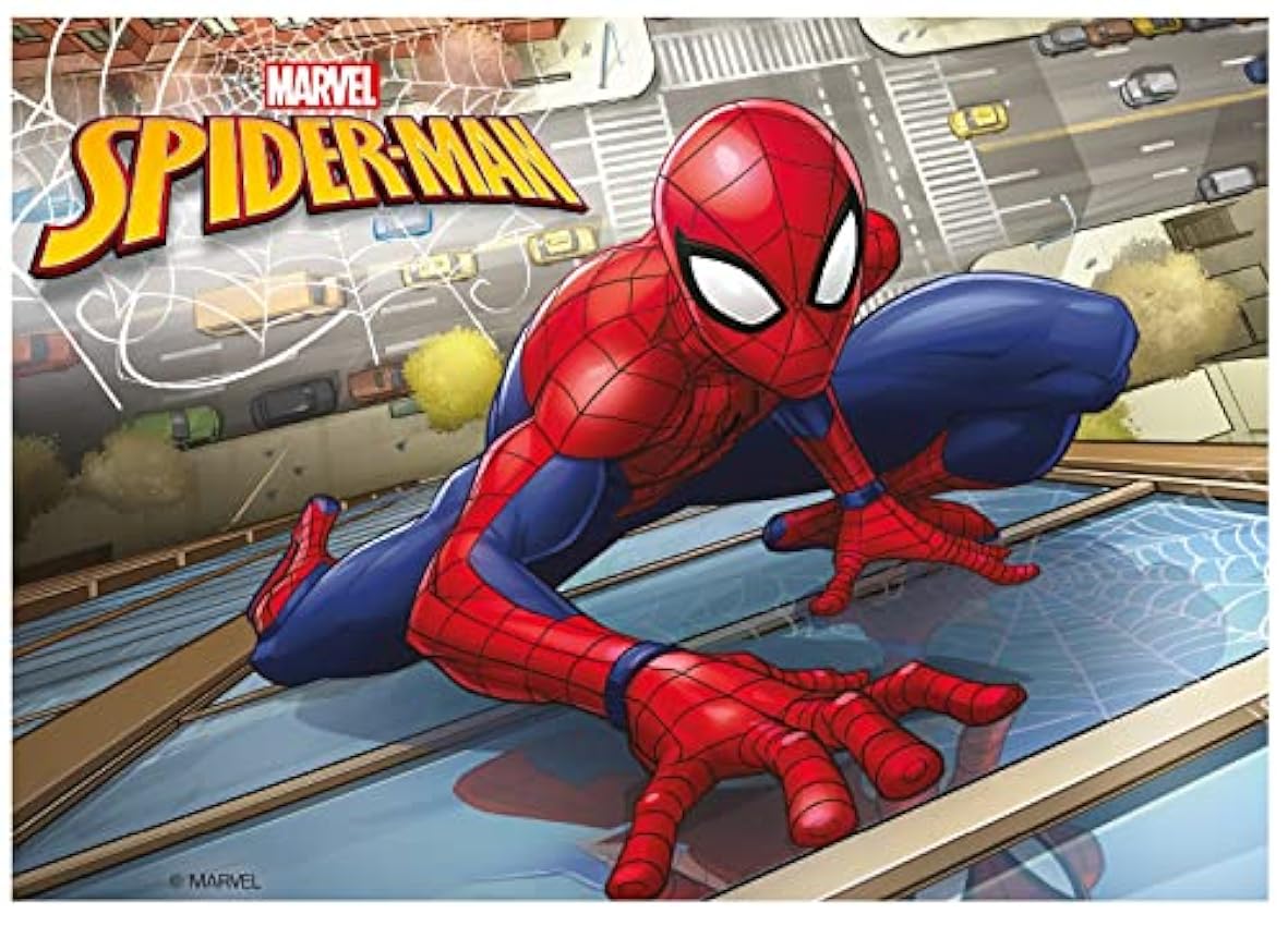 Marvel Spiderman - Oblea Comestible para Decoración de 