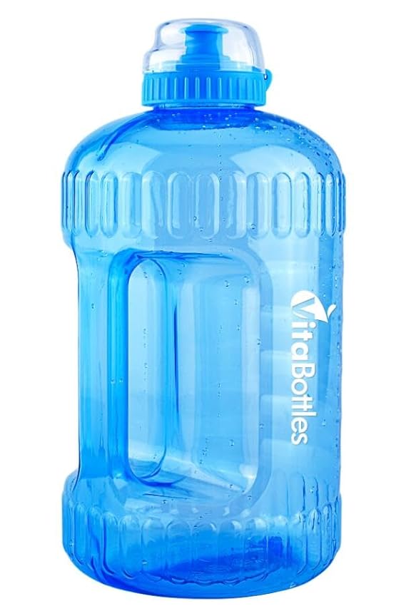 VitaBottles Gimnasio Fitness Botella para Beber 2.2 litros XXXL Libre de BPA Libre de DHEP Negro Rojo Azul Deportes Botella para Beber Contenedor de Agua Galón de Agua IUQQZmFG