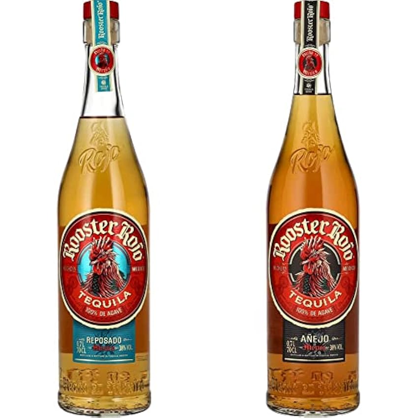 Rooster Rojo REPOSADO Tequila 100% de Agave 38% Vol. 0,