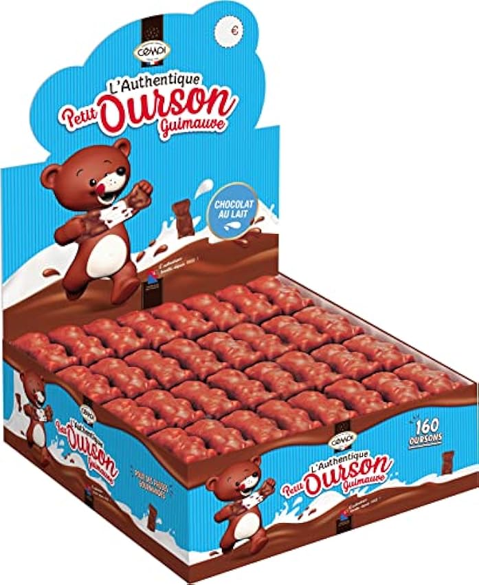 Véritable Petit Ourson Chocolat Lait (par 160) IWd06mfQ