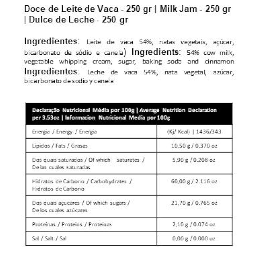 Prisca Dulce de Leche Milk Jam - 250 gr hUow50Tt