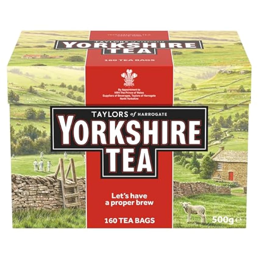 Yorkshire Tea - Té Negro Inglés, Refrescante y Fuerte - Origen Responsable - 160 Bolsitas hGj0Ytzy