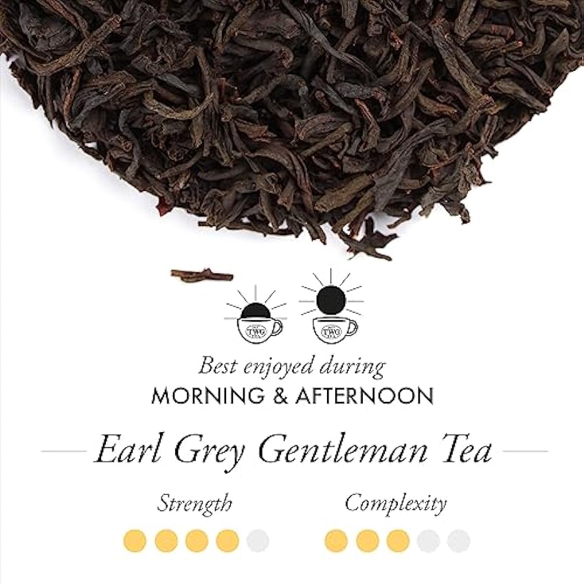 TWG Tea | Earl Grey Gentleman | Té Negro | Bergarmota y Rosa | Lata Alta Costura, 100G | Caja de Regalo Originales mf6MaK7X