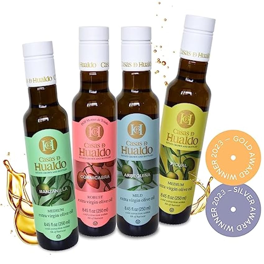SET de regalo de aceite de oliva | 4 variedades: Picual