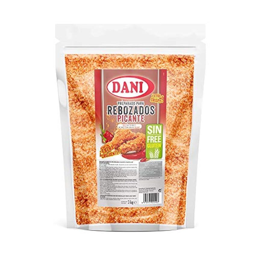 Dani - Preparado para rebozados SIN GLUTEN picante - Bolsa de 3 Kg iye4pKyT
