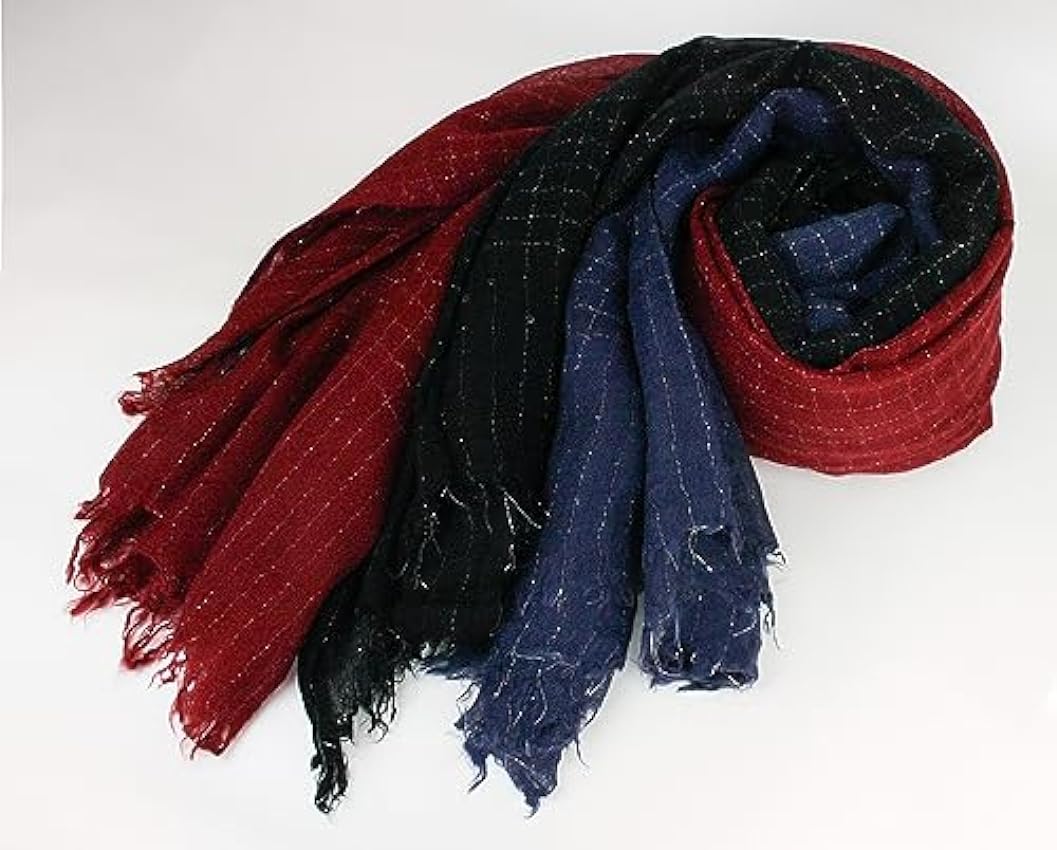 Cesto de regalo de lujo bufandas para mujer mantón estola abrigo súper suave cálido acogedor - 3 colores bufandas iLtwMT1Y