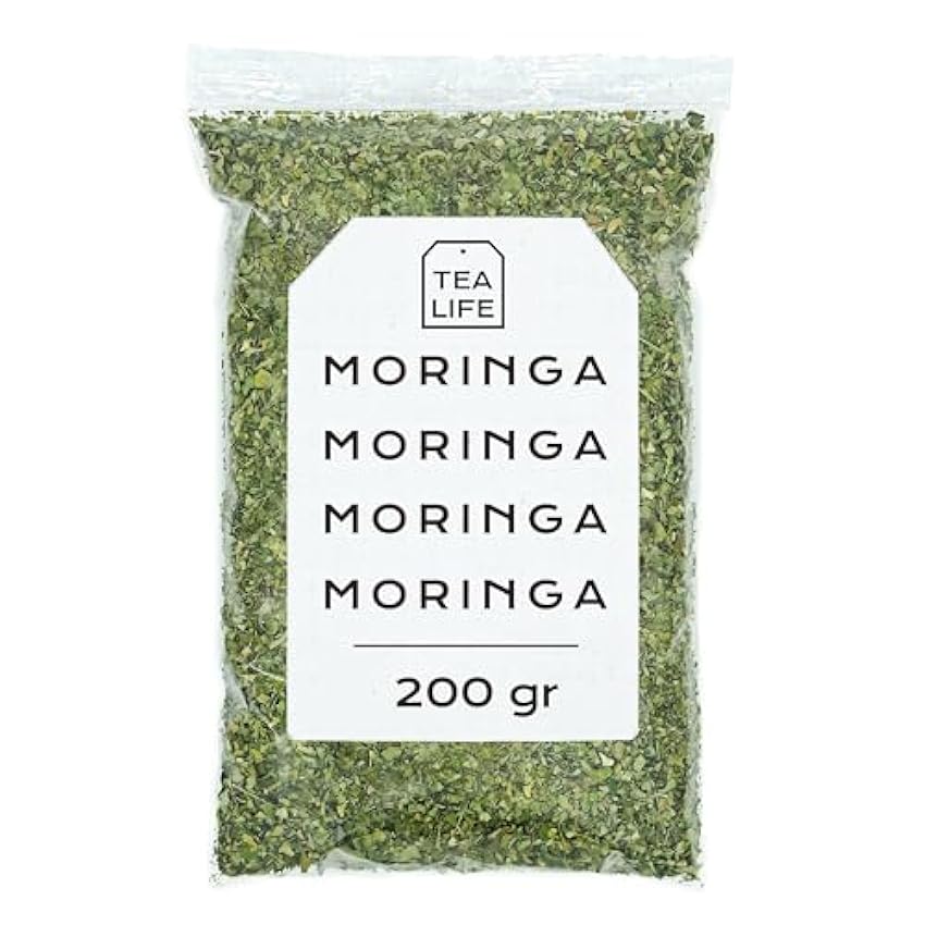 Moringa Hojas 200g - Moringa Infusion - Te de Moringa - Moringa Cortado y Secado - Moringa Hojas a Granel (200 gr) lA4BAqnO