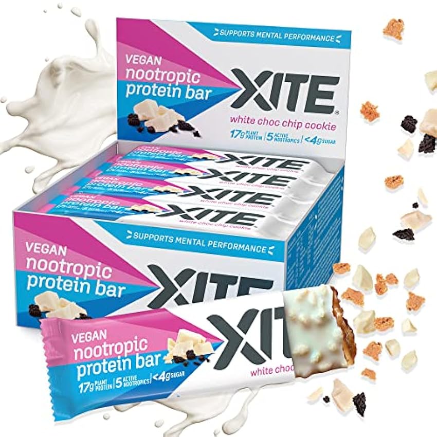 XITE Vegan Nootropic Protein Bar 12x60g Salted Caramel 