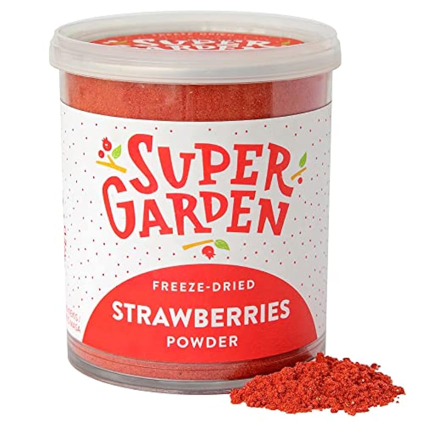 Super Garden fresa liofilizada en polvo - Producto 100%