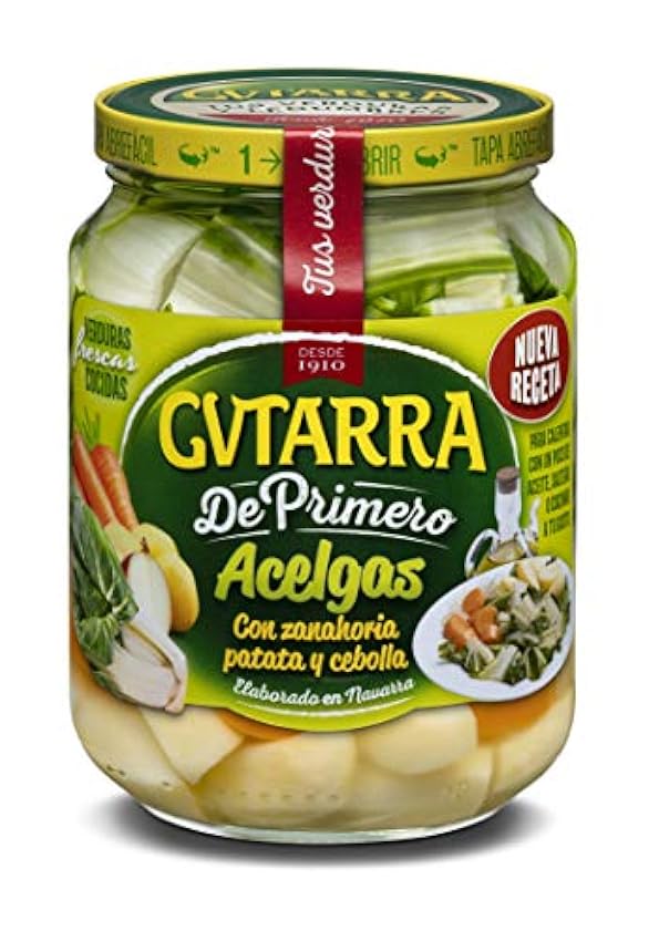 Gvtarra Tus Primeros Acelgas, Patatas y Zanahoria Verdura - Paquete de 6 x 400 gr - Total: 2400 gr K08Li0uI