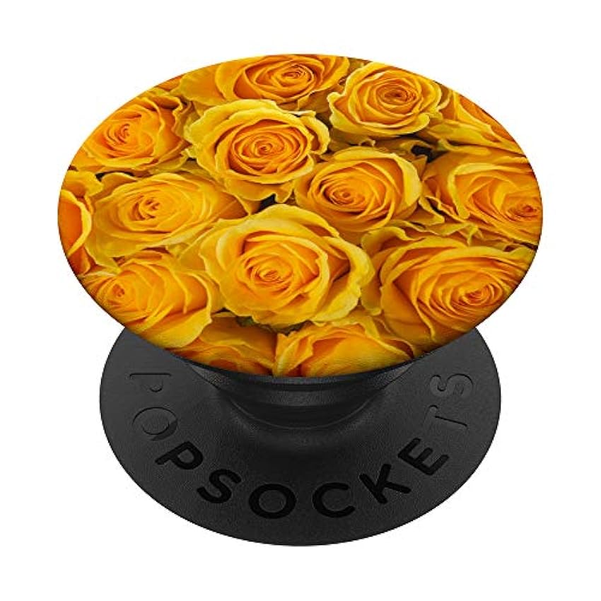 Ramo de flores de rosas amarillas PopSockets PopGrip: A