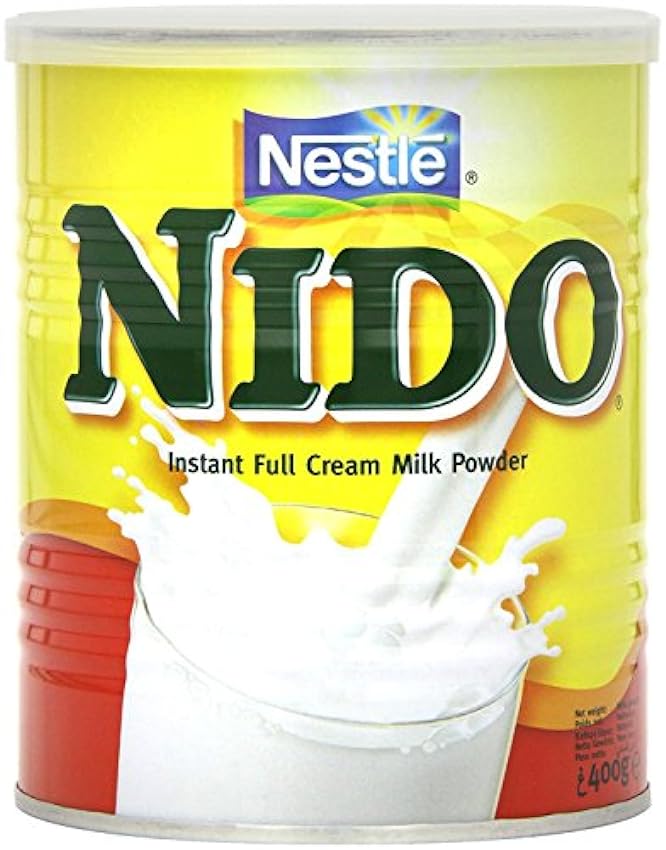 Nestlé Nido Leche en Polvo Entera - Crema Instantánea para Bebidas de Café y Té - Lata 400 g - Paquete de 6 IX5M6ZAP