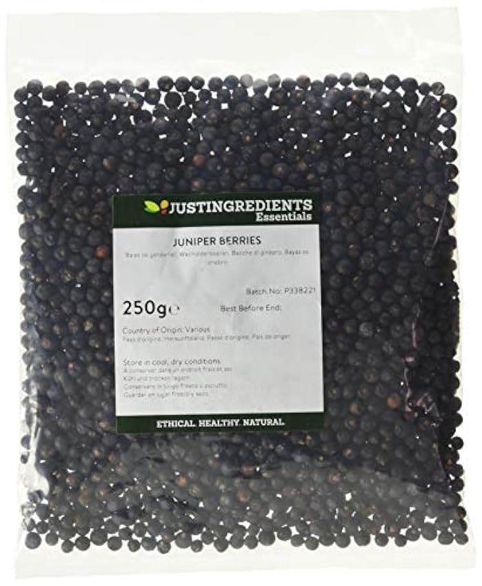 JustIngredients Essential Juniper Berries Bayas de Enebro - 250 gr mrpLFxJ4