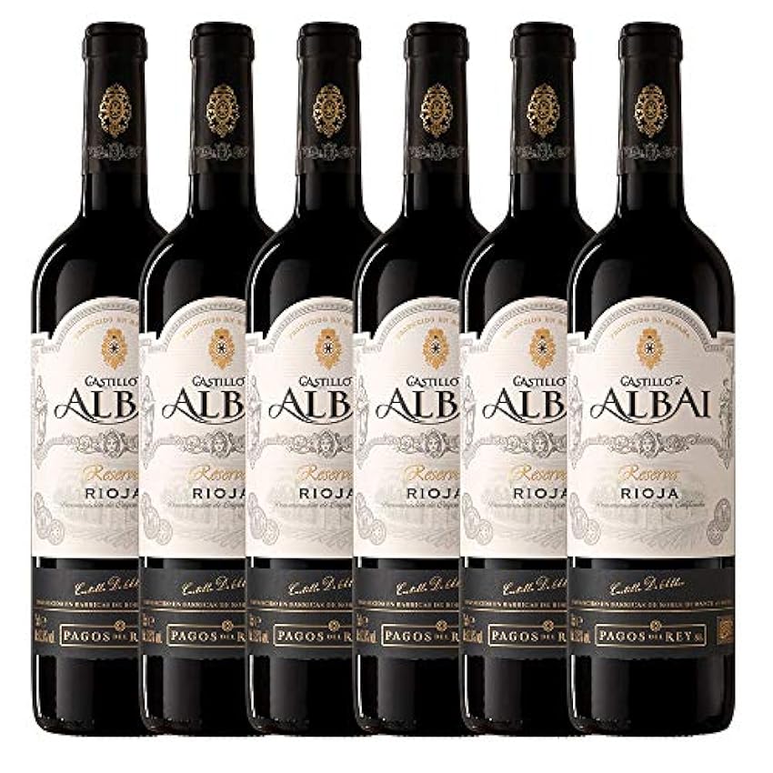 Castillo De Albai Reserva Tinto D.O.C. Rioja Vino - Paquete de 6 x 750 ml - Total: 4500 ml FzTXACHu