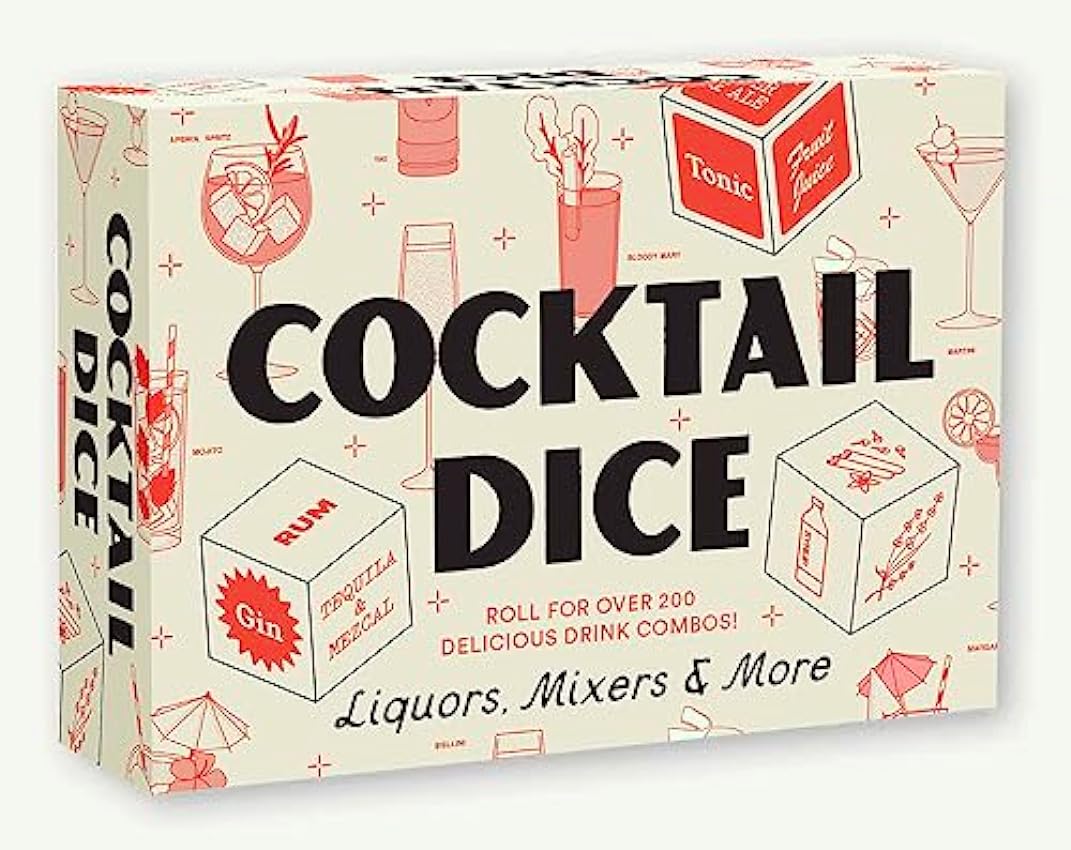 Cocktail Dice: Liquors, Mixers, and More   Novelty Book – 30 abril 2024 MSGn2REH