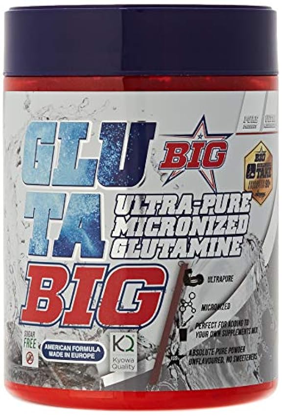 Big Glutabig Glutamina Ultra Pure Neutra Sin Sabor 600 