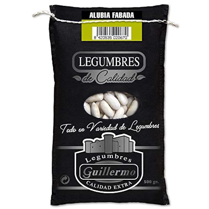 Guillermo | Alubia para fabada - Saco 500 g. | Gourmet 