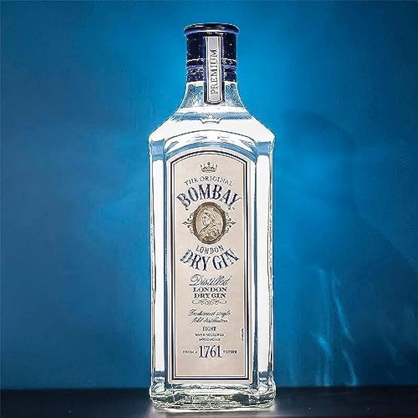 Bombay Distilled London Dry Gin, Ginebra infusionada al vapor con 8 botánicos exóticos seleccionados a mano, 40 % vol., 70 cl / 700 ml klCNcqYj