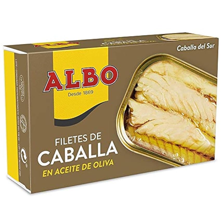 Albo Filete de Caballa en Aceite de Oliva 6x126g HVevEJI4