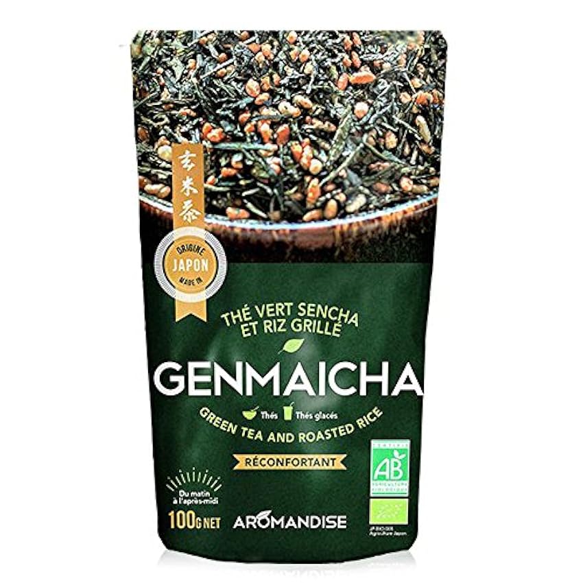 Té verde orgánico y arroz integral Genmaicha 100 g H4OtEB4M