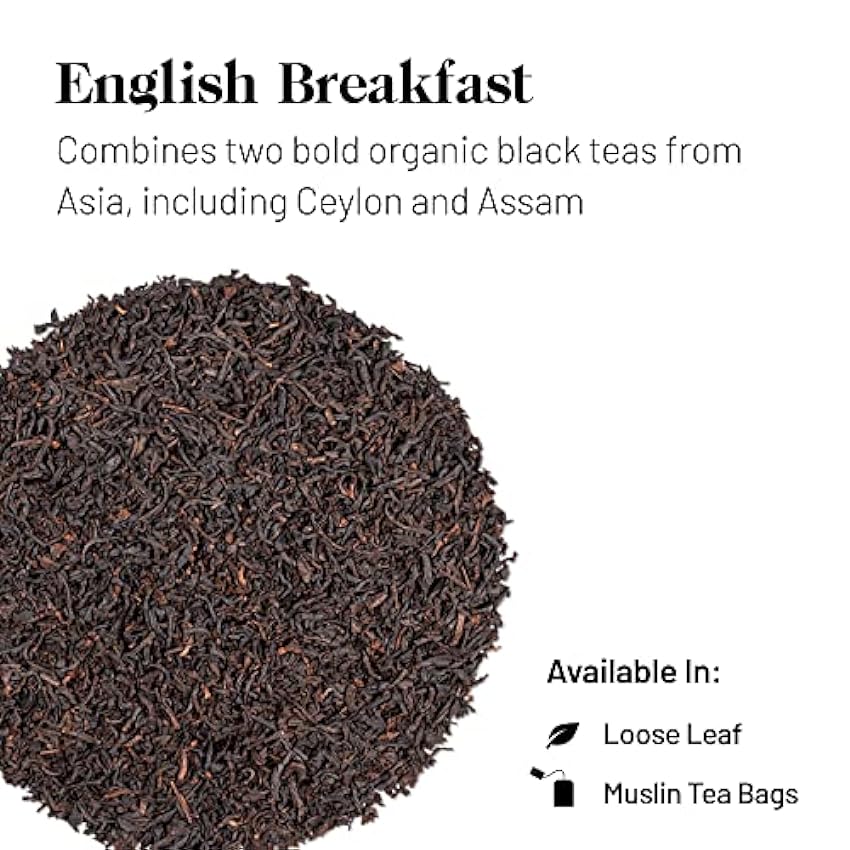 Kusmi Tea - English Breakfast orgánico - Mezcla de tés negros de Asia - Lata de 100g hZbBkVw7