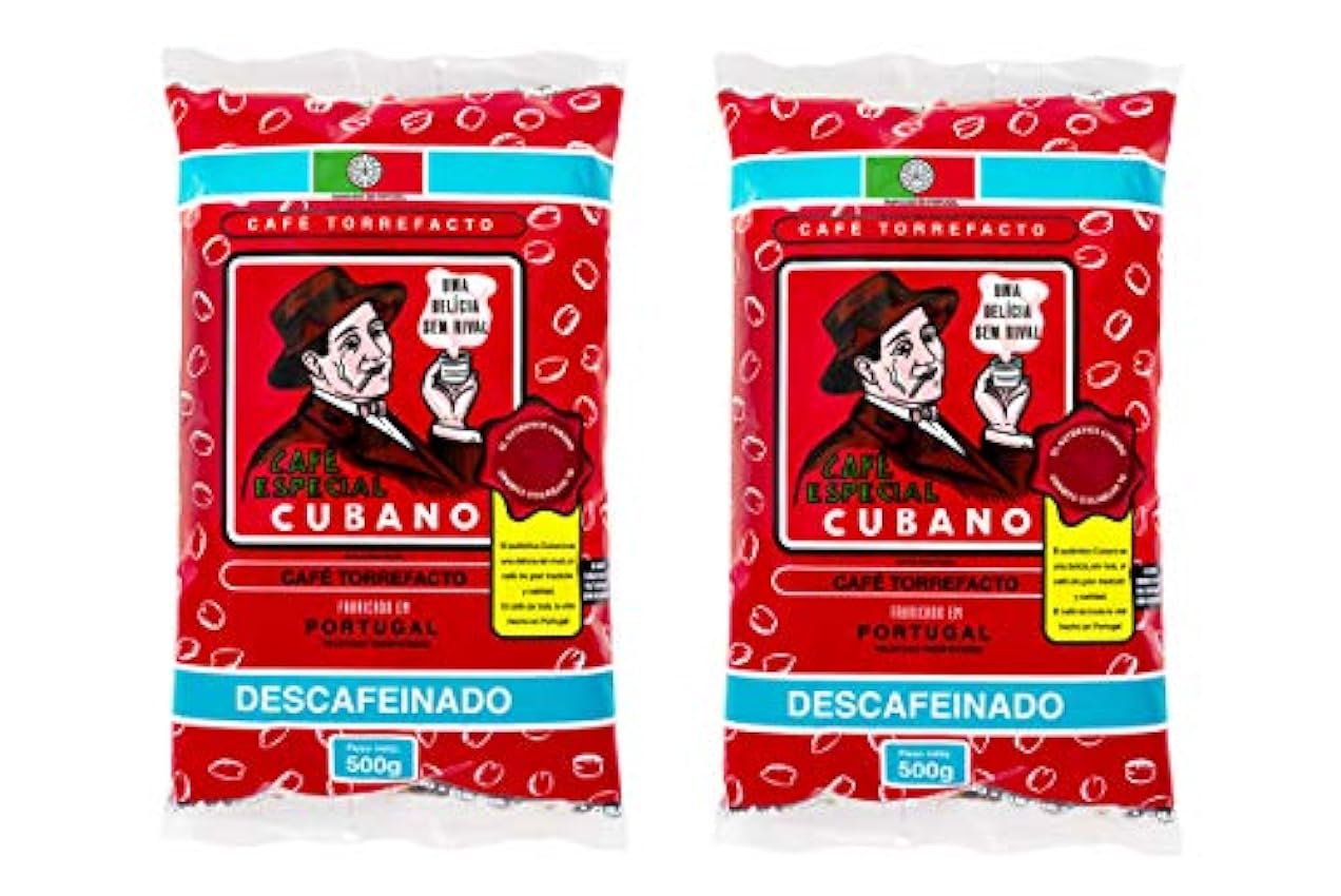 Café Cubano Torrefacto descafeinado en grano ( 2 por 500 grs) oMaYBTen