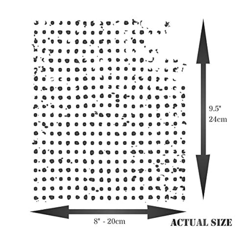 Grunge Dots - Plantilla para tartas (20,32 x 24,13 cm) p03bld5e
