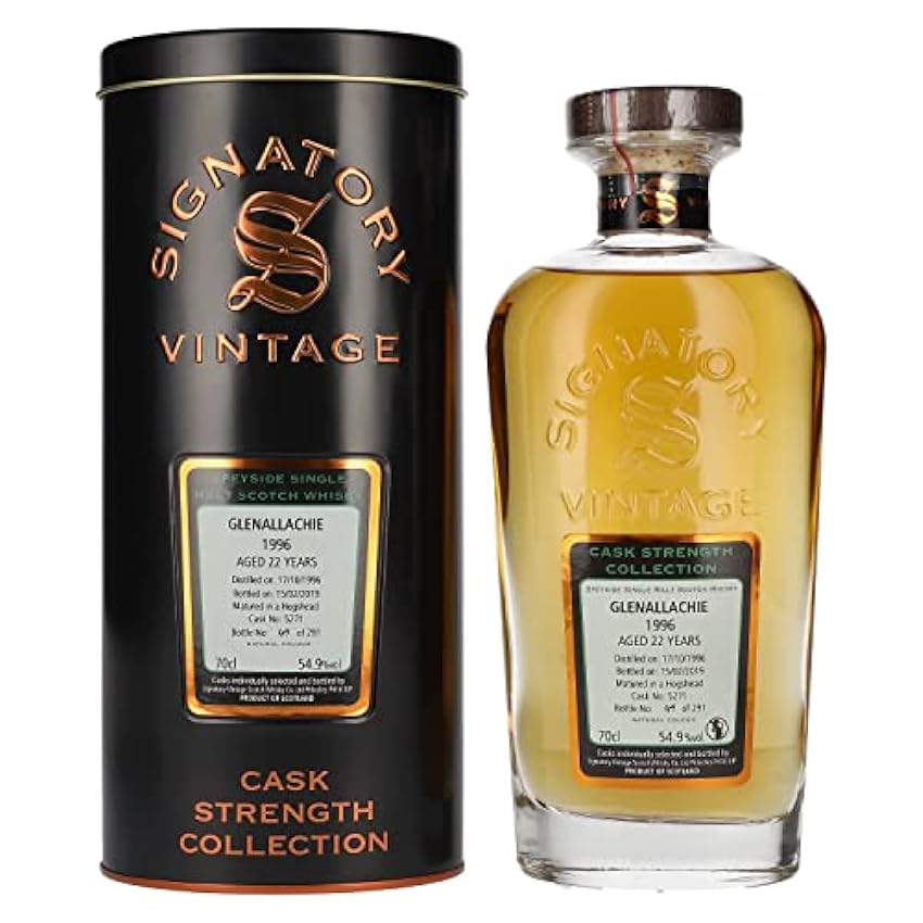 Signatory Vintage GLENALLACHIE 22 Years Old Cask Streng