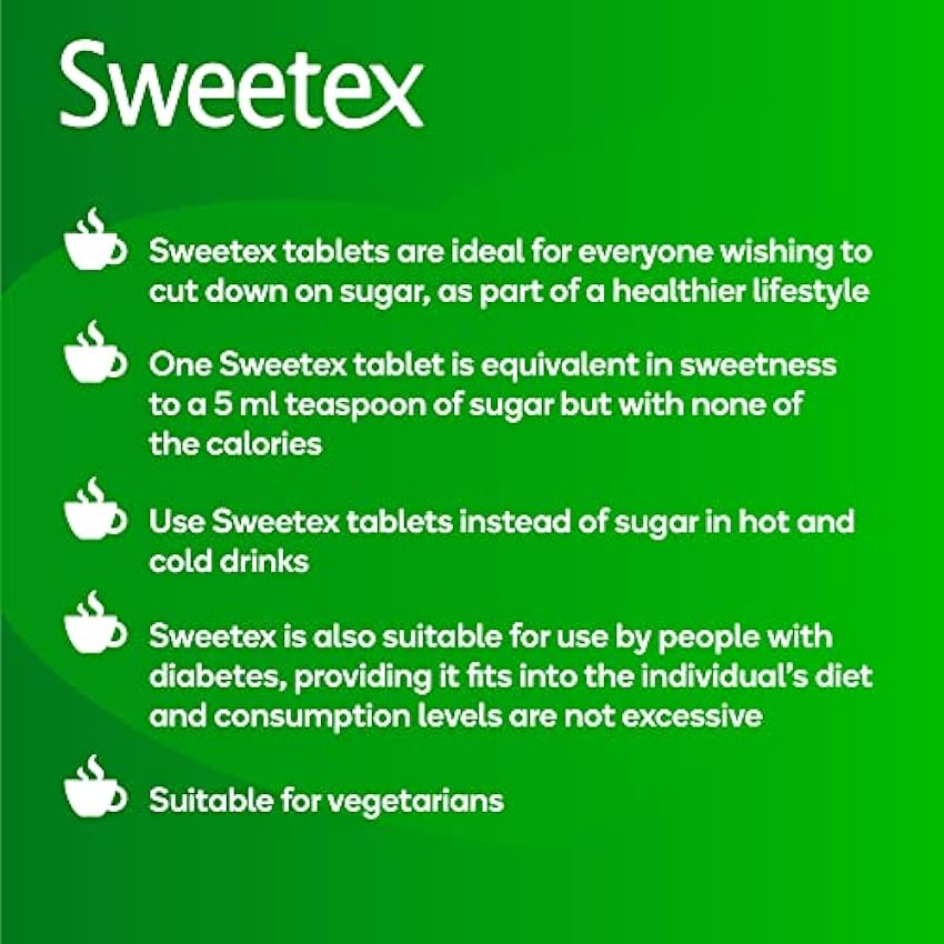 Sweetex Edulcorante sin calorías, 1200 tabletas PFBvOVAA