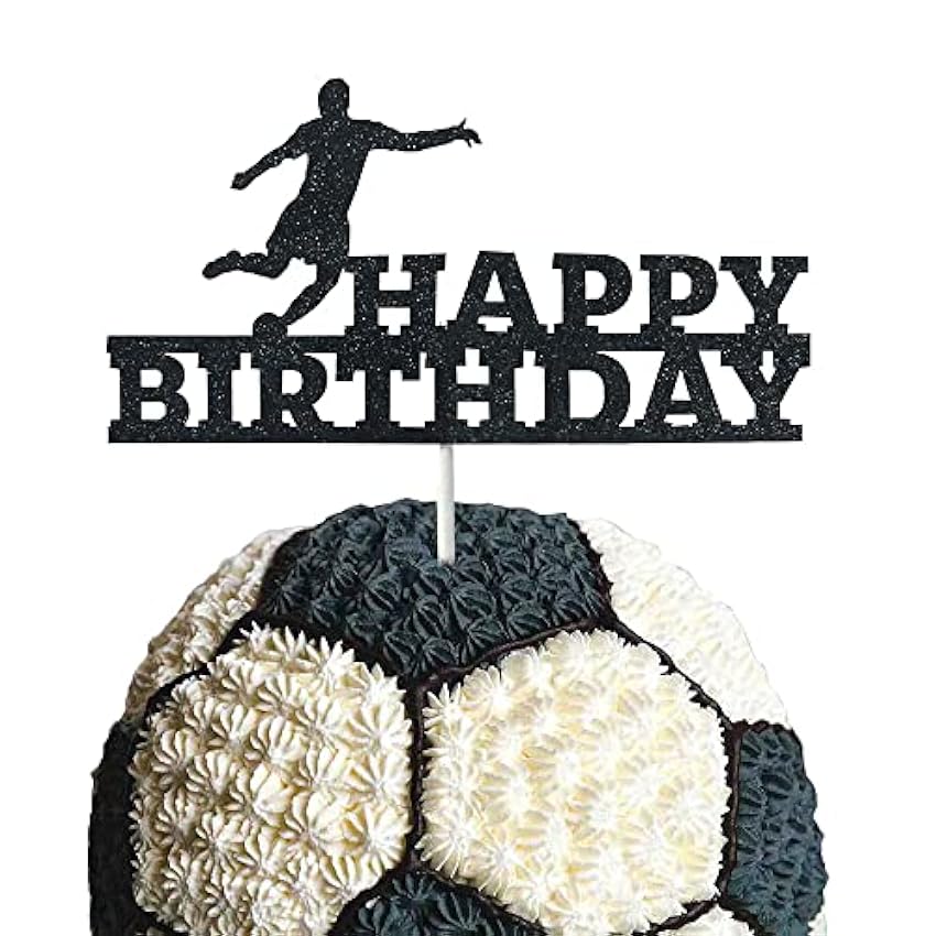 GotGala Decoración para tartas de fútbol, diseño de tex