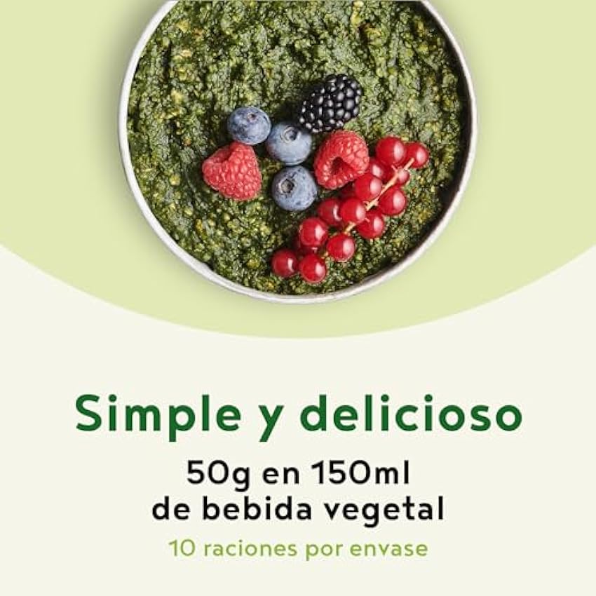 Morning Fuel - Breakfast Smoothie Bowl de Avena. Desayuno Vegano Rico en Nutrientes, Semillas y fibra - Sustituto Sabor a Vainilla y Matcha - 500 gr n3B1J094