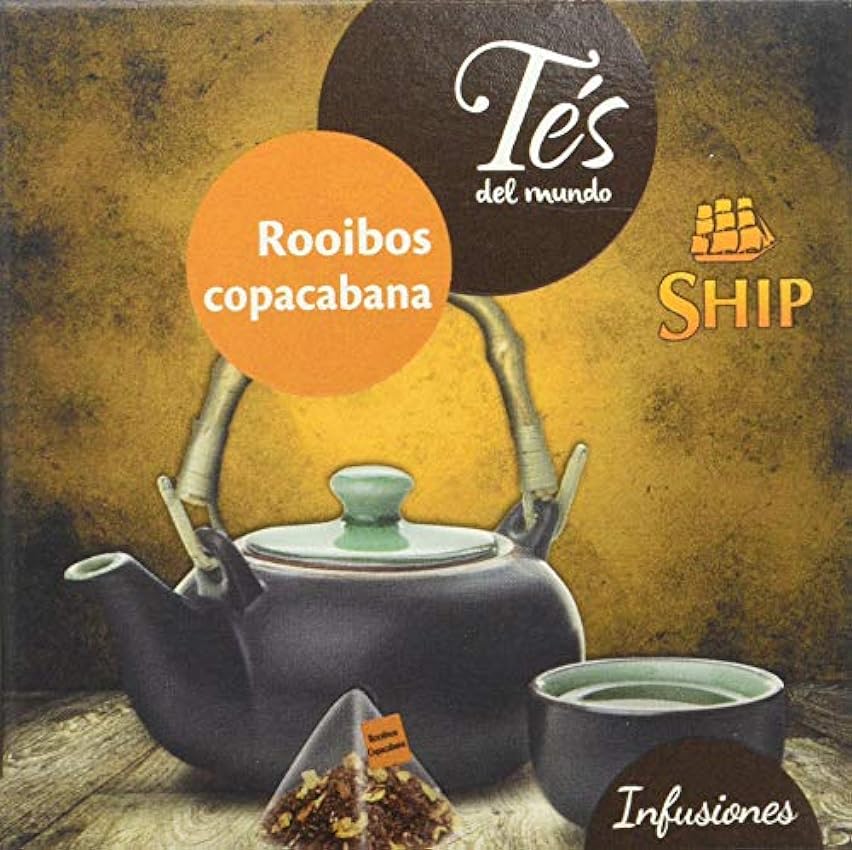 Ship - Té Rooibos Copacabana - Caja de 15 Pirámides - C