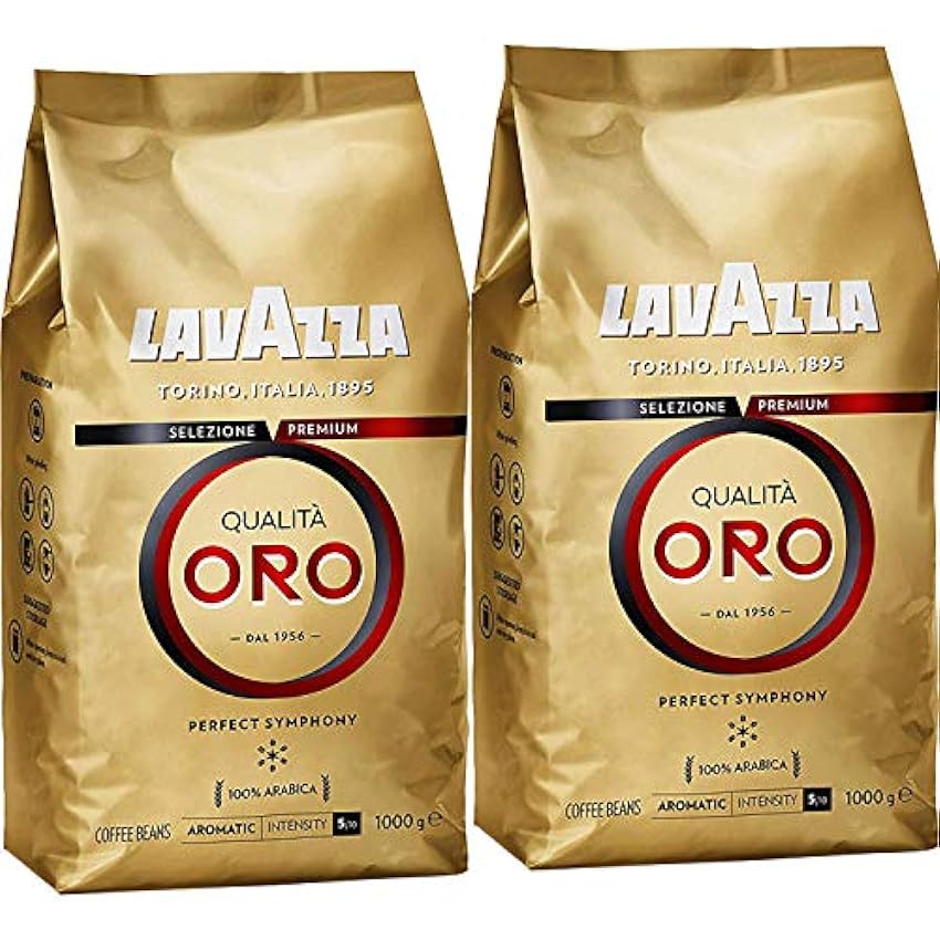 Lavazza Qualita Oro Coffee Beans 1Kg (Pack of 2) Hc1qEf