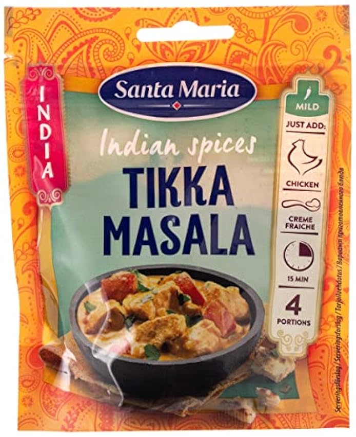 Santa Mar’a Tikka Masala condimento mezcla de especias 