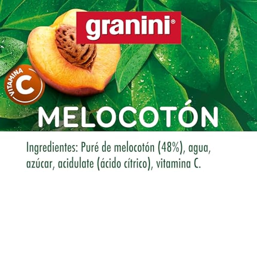 Granini - Néctar de Melocotón a partir de Zumo de melocotón Pack 12 x 330ml Clásicos hA81Xgxy