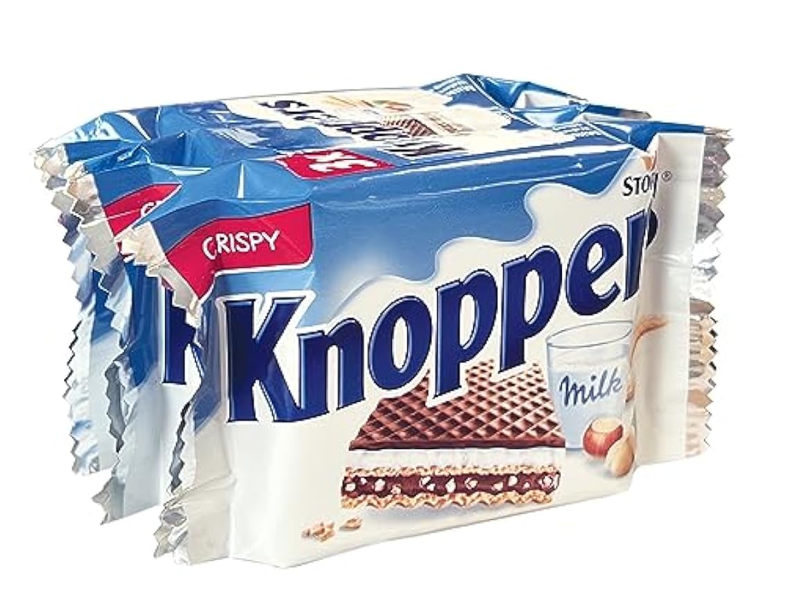 Knoppers Paquete triple de obleas de chocolate y avellana, ideal para Pascua y Día de la Madre, paquetes de 25 g, caja de 24 (paquete de 3) PhwUoxCn