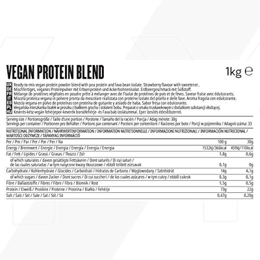 MyProtein Myprotein Vegan Protein Blend V3 1000 g HLsTU34M