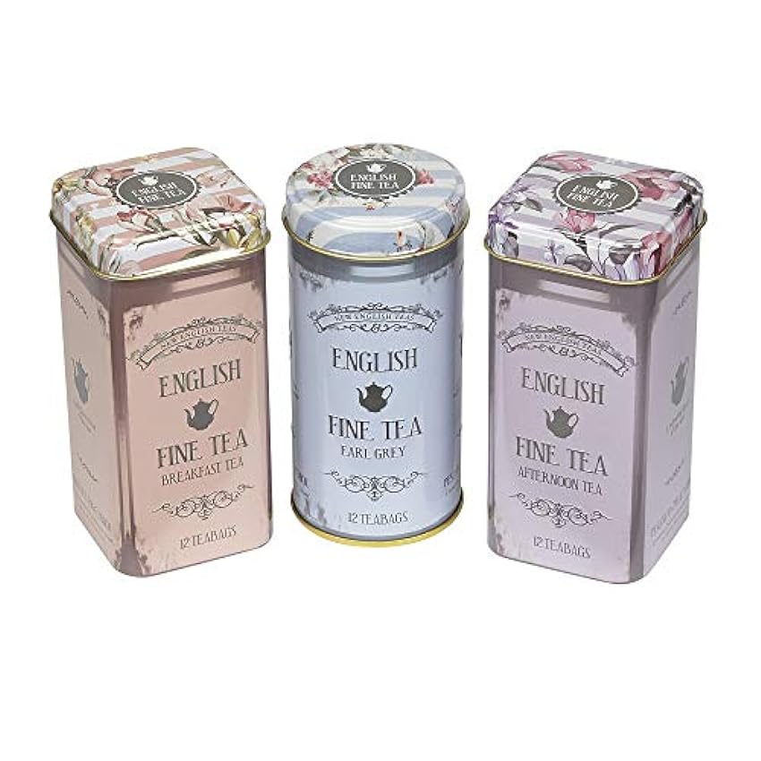 New English Teas Floral Tea Tin Teabag Selection Gift R