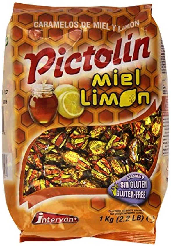 Intervan - Pictolín Miel y limón, Caramelos de miel sab