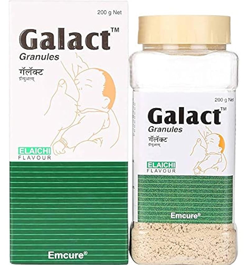 Galact Will and Weaves Pack de 2 gránulos Elaichi 200 gm más puro de ingredientes naturales para lactónico 100% ayurvédico lAn6o8uL