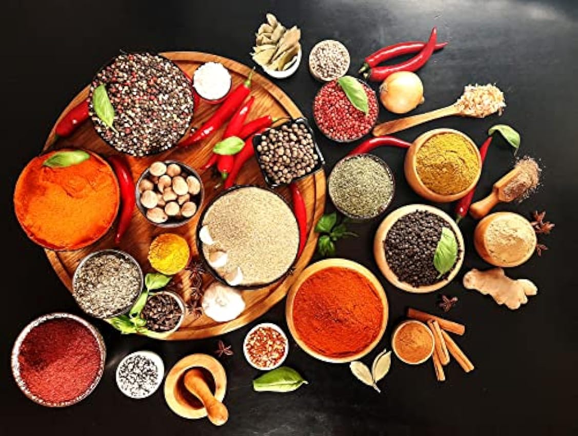 Minotaur Spices | Pimienta negra | Granos de pimienta enteros | 2 x 500g (1 Kg) KmGj7kHV