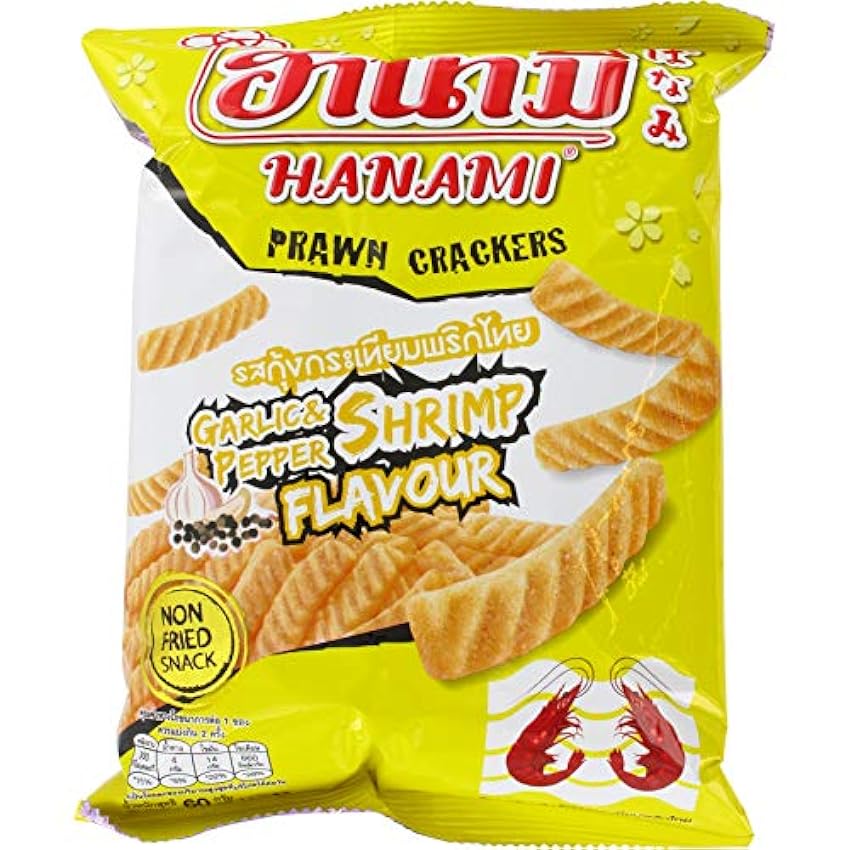 Hanami Pack Camarones Ajo Pimiento 24 x 60 gr 0.06 ml - Pack de 24 fuaDRZ00