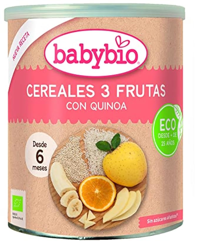 Babybio - Cereales Frutas Con Quinoa - 220 G - Desde 6 
