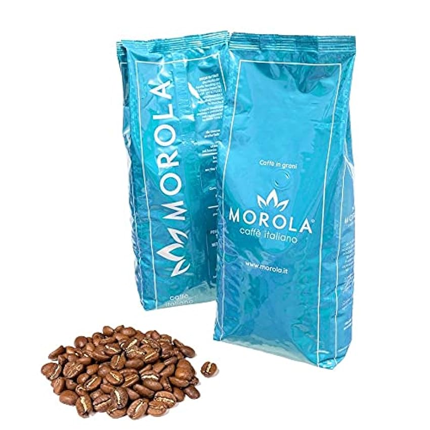 Morola Caffè Italiano - Café en Grano - Morola Descafeinado Blend - Bolsa de 500g - Envase de 0,5kg - Café en Grano Made in Italy LrwwrvQl