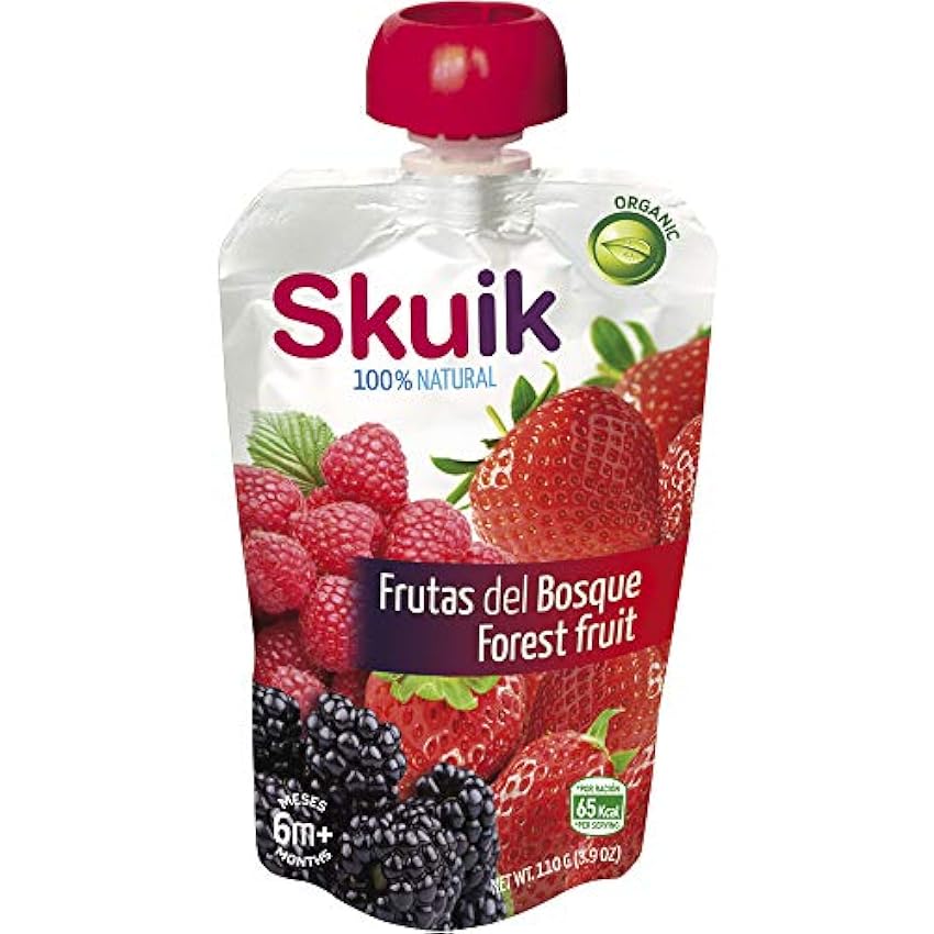 Skuik, Purés de fruta (Frutas del bosque) - 2 de 6 unidades (Total 12 unidades) lvygtPUo
