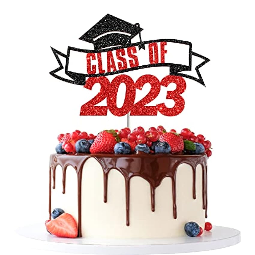 Tenhaisi Decoración para tartas de clase 2023 con purpu