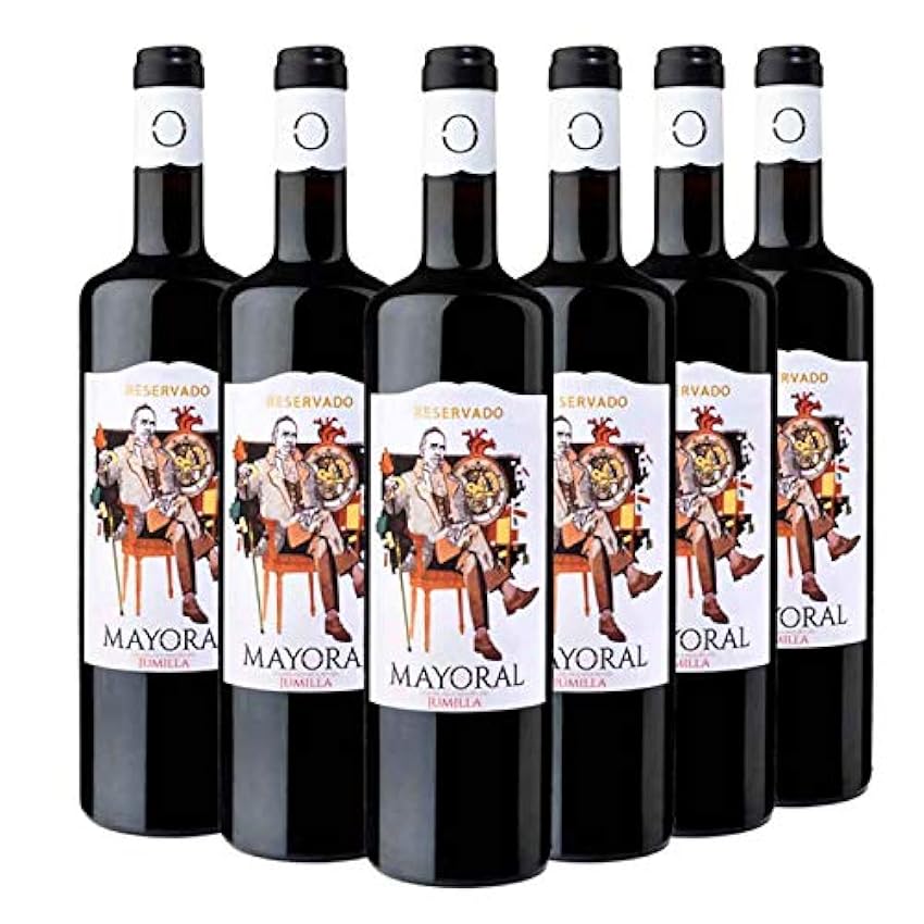 Mayoral Reservado - Vino Tinto D.O Jumilla - Pack de 6 Botellas x 750 ml OebITBUd