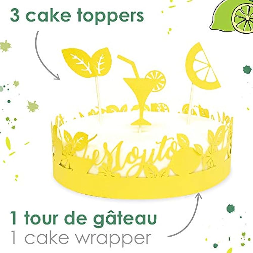 ScrapCooking 4912 - Kit de decoración para tartas, pasteles, postres, cumpleaños GPwfEtkG
