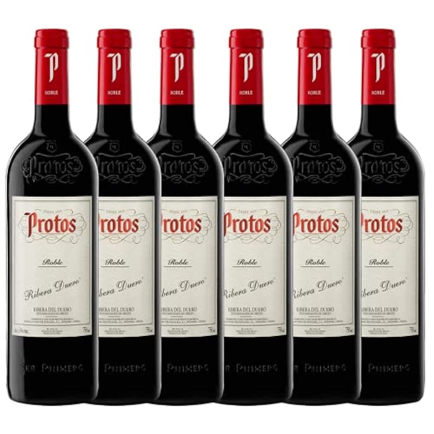 Protos Roble Vino Tinto 2021 Tempranillo 100%, D.O. Ribera del Duero, Caja de 6 botellas botellas 75cl GkDLHEH9